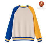 SGRho Neutral Opp Sleeve Chenille Pocket Crewneck